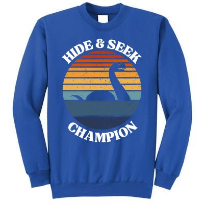 Loch Ness Monster Vintage Sunset Meaningful Gift Hide And Seek Champion Gift Sweatshirt