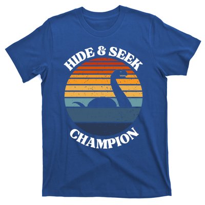 Loch Ness Monster Vintage Sunset Meaningful Gift Hide And Seek Champion Gift T-Shirt