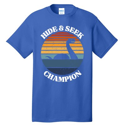 Loch Ness Monster Vintage Sunset Meaningful Gift Hide And Seek Champion Gift Tall T-Shirt