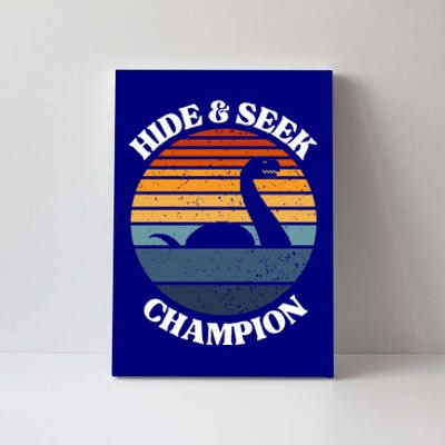 Loch Ness Monster Vintage Sunset Meaningful Gift Hide And Seek Champion Gift Canvas