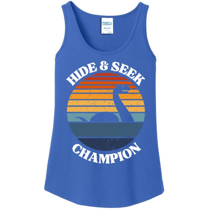 Loch Ness Monster Vintage Sunset Meaningful Gift Hide And Seek Champion Gift Ladies Essential Tank