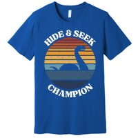 Loch Ness Monster Vintage Sunset Meaningful Gift Hide And Seek Champion Gift Premium T-Shirt