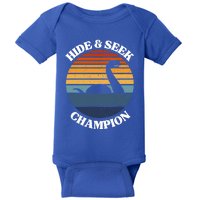 Loch Ness Monster Vintage Sunset Meaningful Gift Hide And Seek Champion Gift Baby Bodysuit