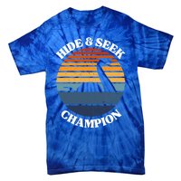 Loch Ness Monster Vintage Sunset Meaningful Gift Hide And Seek Champion Gift Tie-Dye T-Shirt