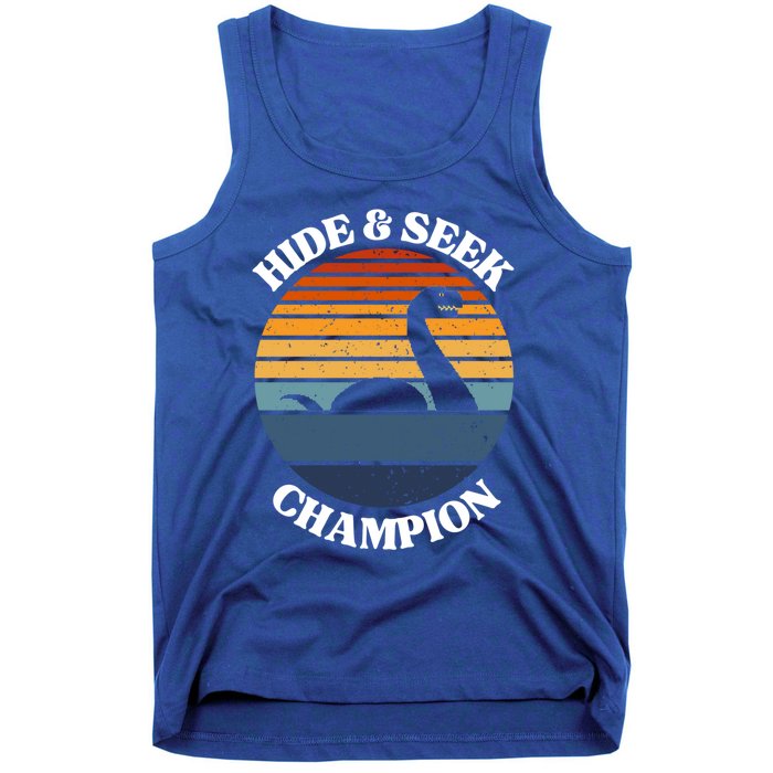 Loch Ness Monster Vintage Sunset Meaningful Gift Hide And Seek Champion Gift Tank Top