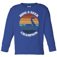 Loch Ness Monster Vintage Sunset Meaningful Gift Hide And Seek Champion Gift Toddler Long Sleeve Shirt