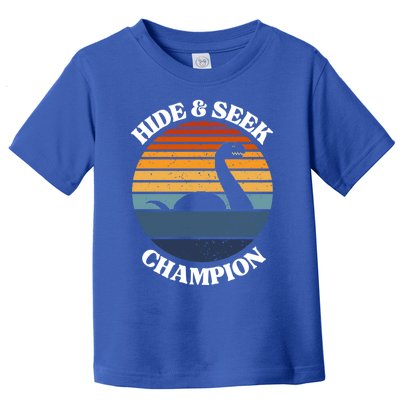 Loch Ness Monster Vintage Sunset Meaningful Gift Hide And Seek Champion Gift Toddler T-Shirt