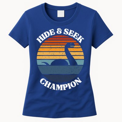 Loch Ness Monster Vintage Sunset Meaningful Gift Hide And Seek Champion Gift Women's T-Shirt