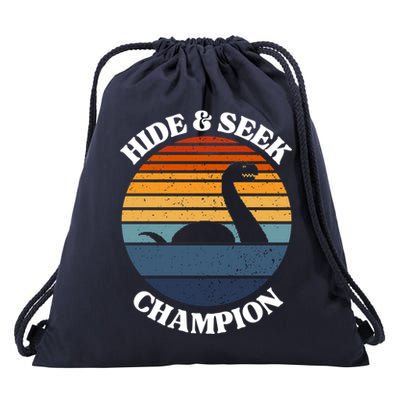 Loch Ness Monster Vintage Sunset Meaningful Gift Hide And Seek Champion Gift Drawstring Bag