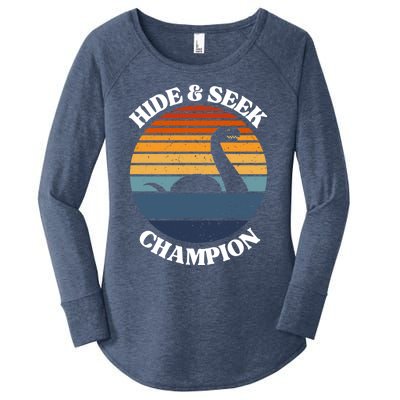 Loch Ness Monster Vintage Sunset Meaningful Gift Hide And Seek Champion Gift Women's Perfect Tri Tunic Long Sleeve Shirt