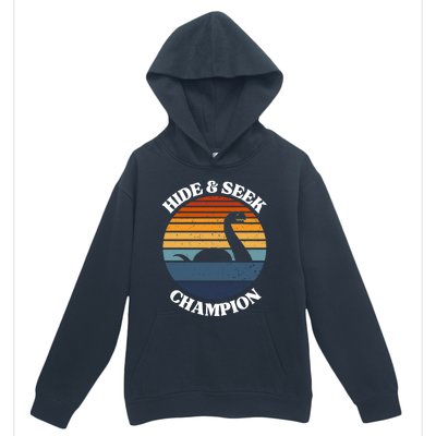 Loch Ness Monster Vintage Sunset Meaningful Gift Hide And Seek Champion Gift Urban Pullover Hoodie