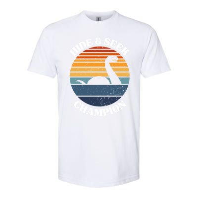 Loch Ness Monster Vintage Sunset Meaningful Gift Hide And Seek Champion Gift Softstyle CVC T-Shirt