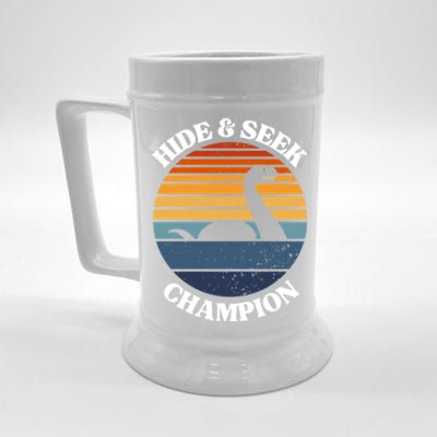 Loch Ness Monster Vintage Sunset Meaningful Gift Hide And Seek Champion Gift Beer Stein