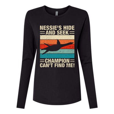 Loch Ness Monster Hide And Seek World Champion Nessie Womens Cotton Relaxed Long Sleeve T-Shirt