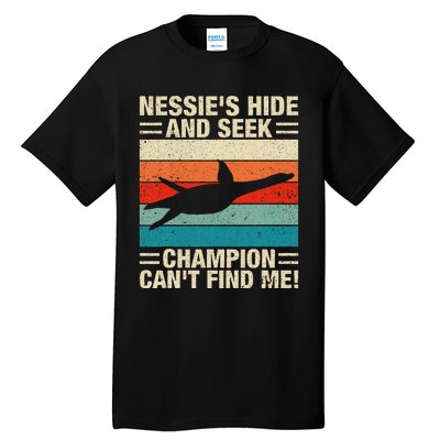 Loch Ness Monster Hide And Seek World Champion Nessie Tall T-Shirt