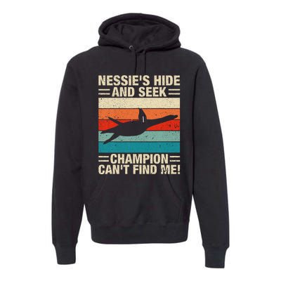 Loch Ness Monster Hide And Seek World Champion Nessie Premium Hoodie