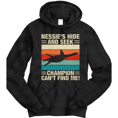 Loch Ness Monster Hide And Seek World Champion Nessie Tie Dye Hoodie