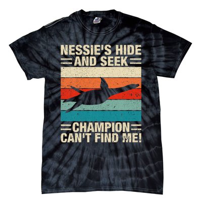 Loch Ness Monster Hide And Seek World Champion Nessie Tie-Dye T-Shirt