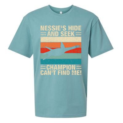 Loch Ness Monster Hide And Seek World Champion Nessie Sueded Cloud Jersey T-Shirt