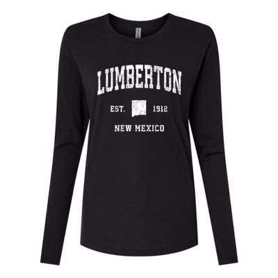 Lumberton New Mexico Nm Vintage Athletic Sports Womens Cotton Relaxed Long Sleeve T-Shirt