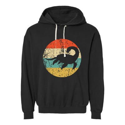 Loch Ness Monster Retro Nessie Garment-Dyed Fleece Hoodie