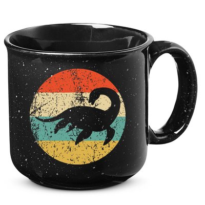 Loch Ness Monster Retro Nessie 15oz Campfire Ceramic Mug
