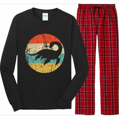 Loch Ness Monster Retro Nessie Long Sleeve Pajama Set