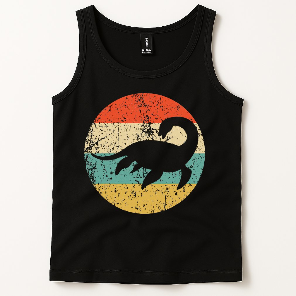 Loch Ness Monster Retro Nessie Tank Top