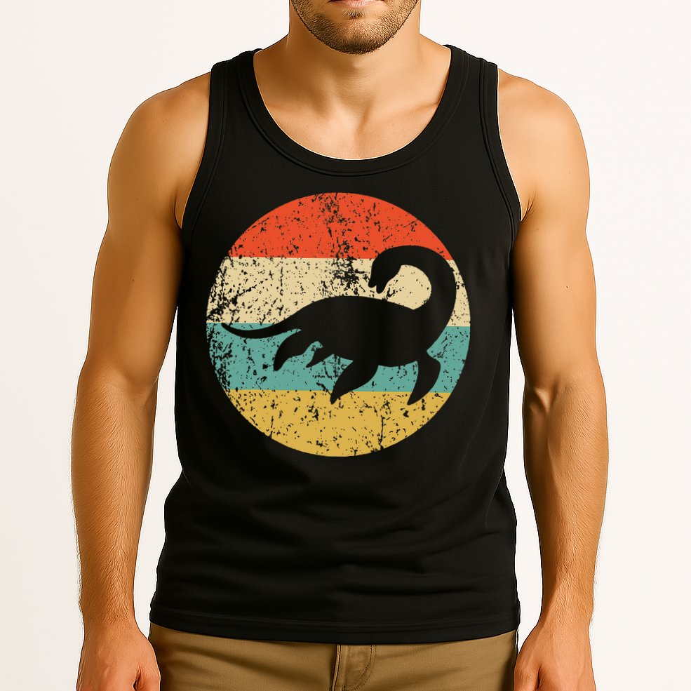 Loch Ness Monster Retro Nessie Tank Top