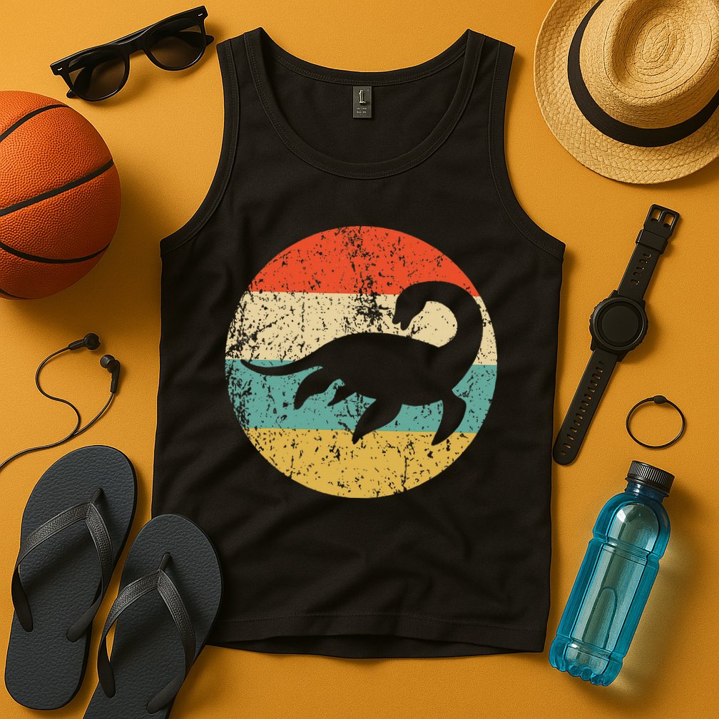 Loch Ness Monster Retro Nessie Tank Top