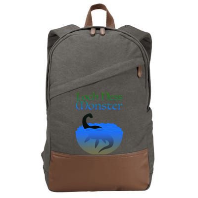 Loch Ness Monster Cryptid Legend Cotton Canvas Backpack