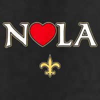Love Nola New Orleans Fleur De Lis Heart Nola Beanie