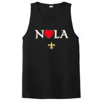 Love Nola New Orleans Fleur De Lis Heart Nola PosiCharge Competitor Tank