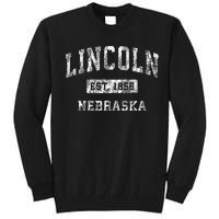 Lincoln Nebraska Ne Vintage Established Sports Tall Sweatshirt