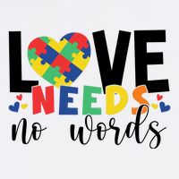 Love Needs No Words Autism Awareness Flatbill Hat
