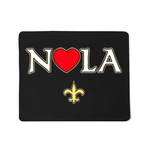 Love Nola New Orleans Fleur De Lis Heart Nola Mousepad