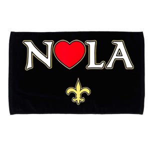 Love Nola New Orleans Fleur De Lis Heart Nola Microfiber Hand Towel