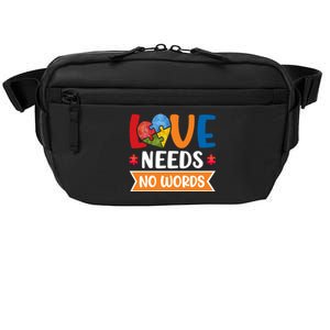 Love Needs No Words Autism Meaningful Gift Crossbody Pack