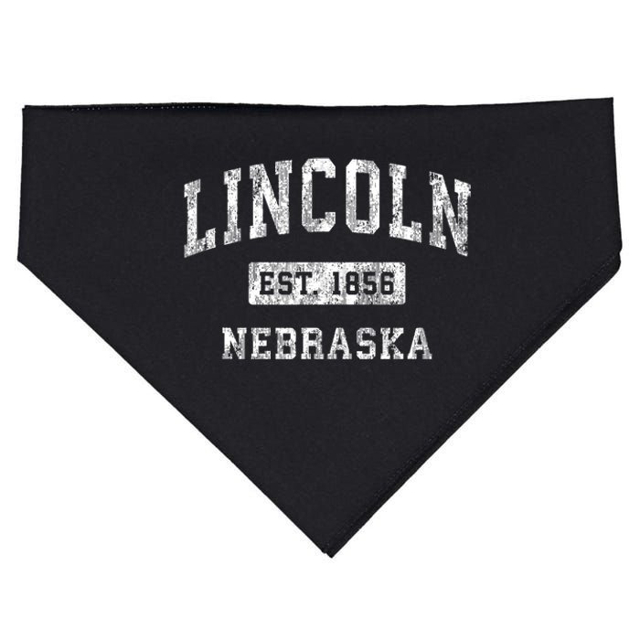 Lincoln Nebraska Ne Vintage Established Sports USA-Made Doggie Bandana