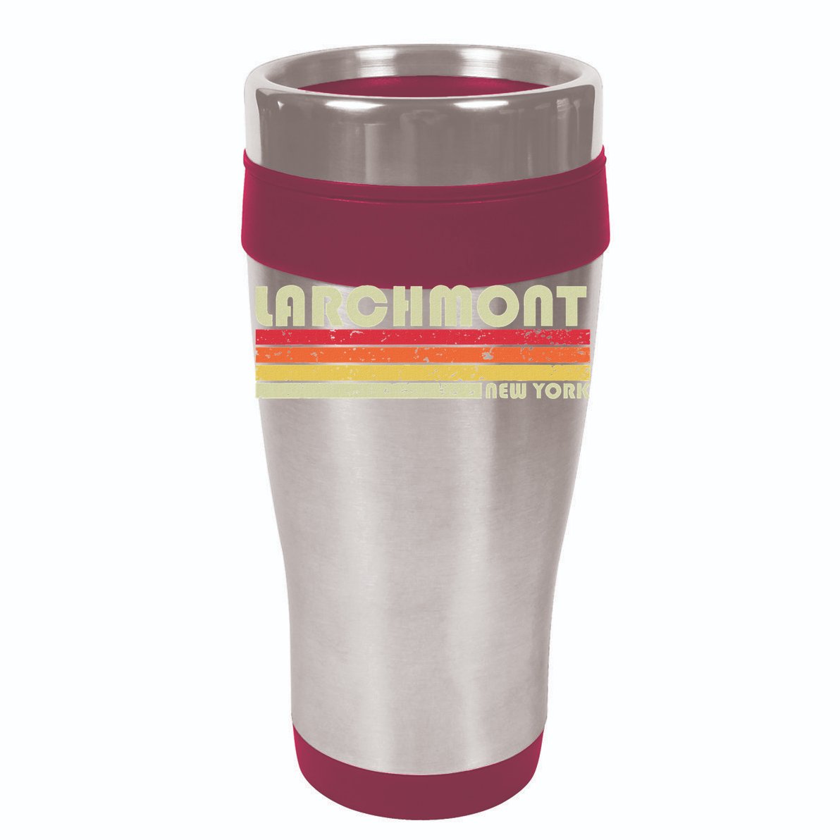Larchmont Ny New York Funny City Home Roots Gift Retro 80s Womens T-Shirt