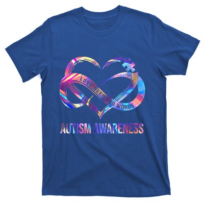 Love Needs No Words Autism Awareness Lover Autism Mom Cute Gift T-Shirt