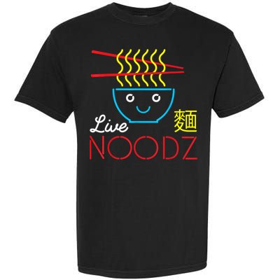 Live Noodz Noods Ramen Noodle Pho Funny Cute Gift Garment-Dyed Heavyweight T-Shirt