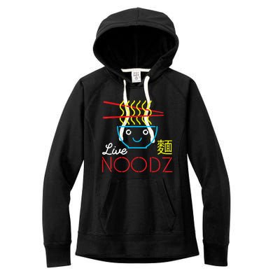 Live Noodz Noods Ramen Noodle Pho Funny Cute Gift Women's Fleece Hoodie