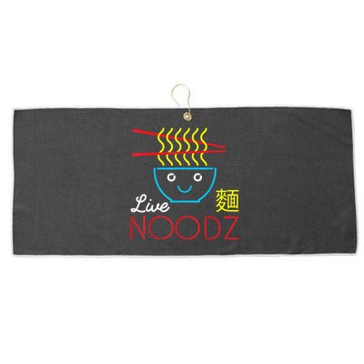 Live Noodz Noods Ramen Noodle Pho Funny Cute Gift Large Microfiber Waffle Golf Towel