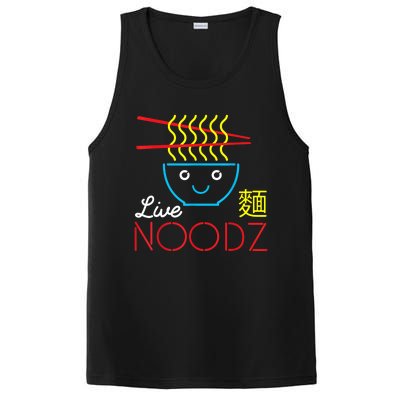 Live Noodz Noods Ramen Noodle Pho Funny Cute Gift PosiCharge Competitor Tank