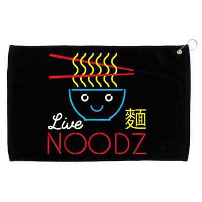 Live Noodz Noods Ramen Noodle Pho Funny Cute Gift Grommeted Golf Towel