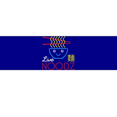 Live Noodz Noods Ramen Noodle Pho Funny Cute Gift Bumper Sticker