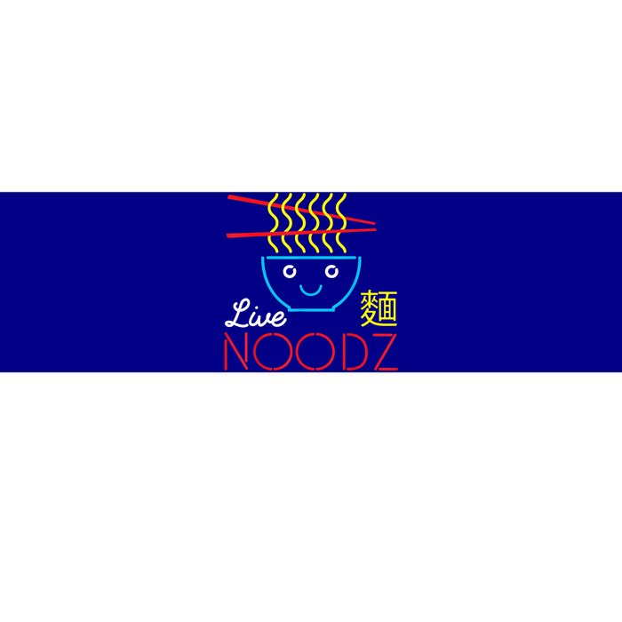 Live Noodz Noods Ramen Noodle Pho Funny Cute Gift Bumper Sticker