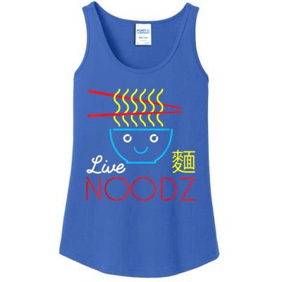 Live Noodz Noods Ramen Noodle Pho Funny Cute Gift Ladies Essential Tank