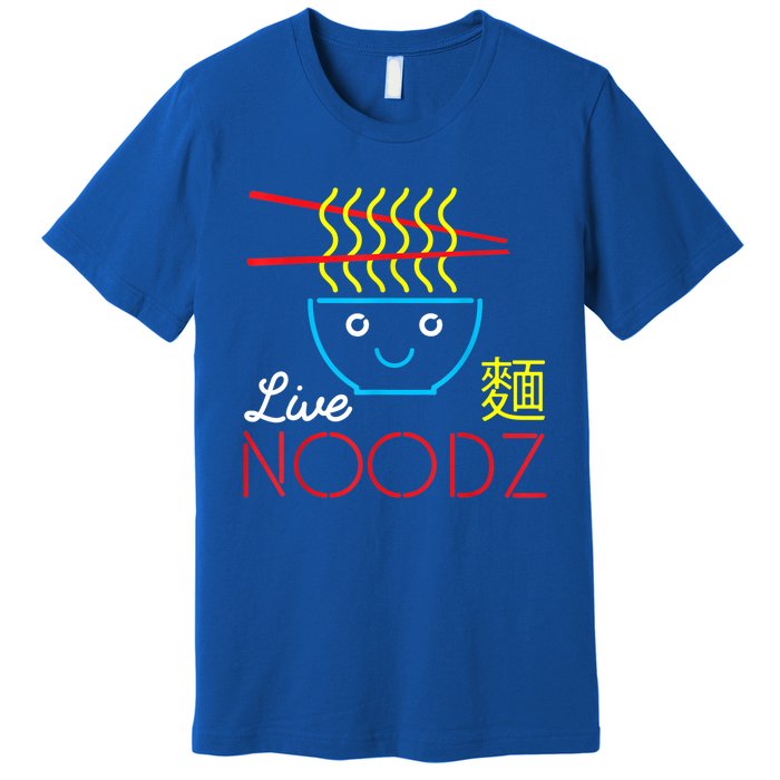 Live Noodz Noods Ramen Noodle Pho Funny Cute Gift Premium T-Shirt